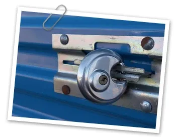 Photo of a storage lock